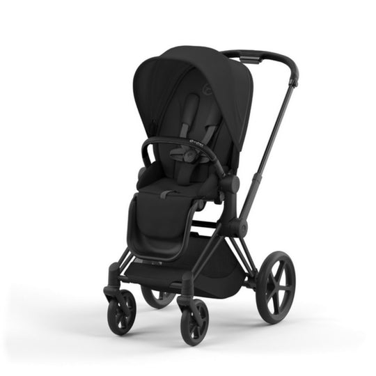 Cybex Priam Lux Stroller with matt black frame and seat pack for children up to 22 kg