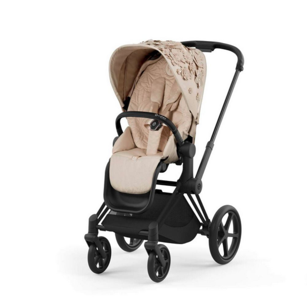 Cybex Priam Lux Stroller with matt black frame and seat pack for children up to 22 kg