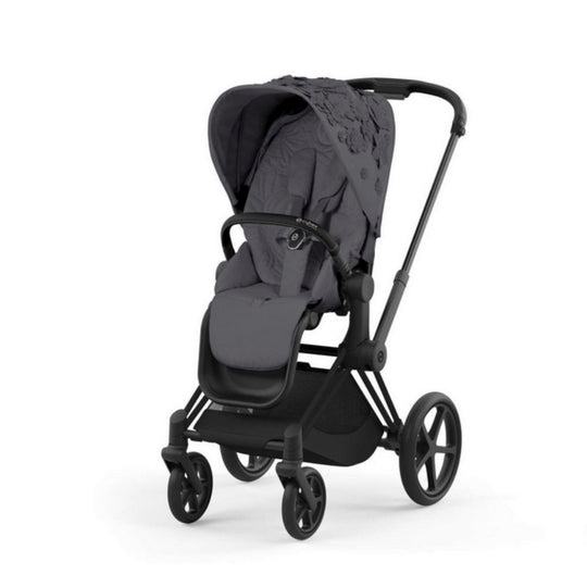 Cybex Priam Lux Stroller with matt black frame and seat pack for children up to 22 kg