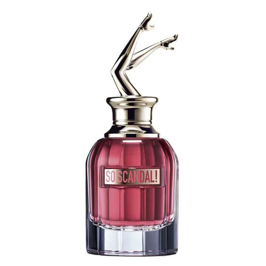An EDP 50mL bottle of So Scandal by Jean Paul Gaultier