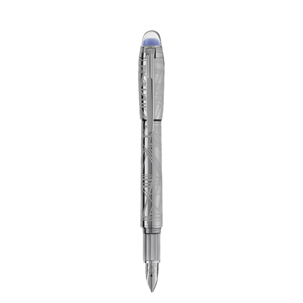 Montblanc StarWalker SpaceBlue Widmanstätten Pattern Fountain Pen (F)