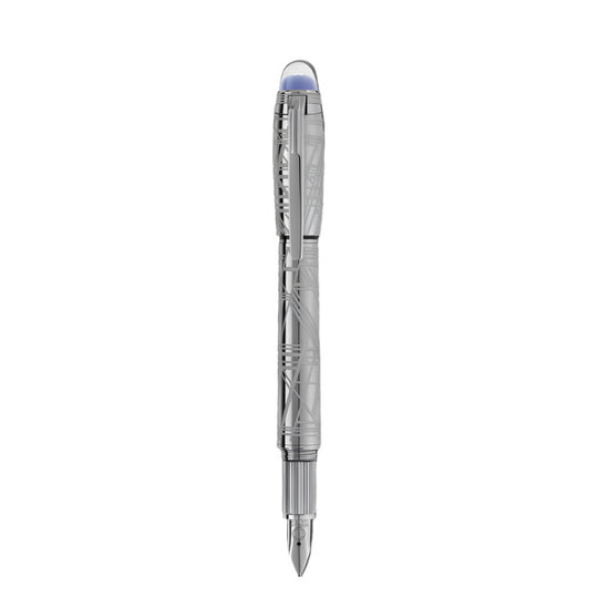 Montblanc StarWalker SpaceBlue Widmanstätten Pattern Fountain Pen (F)