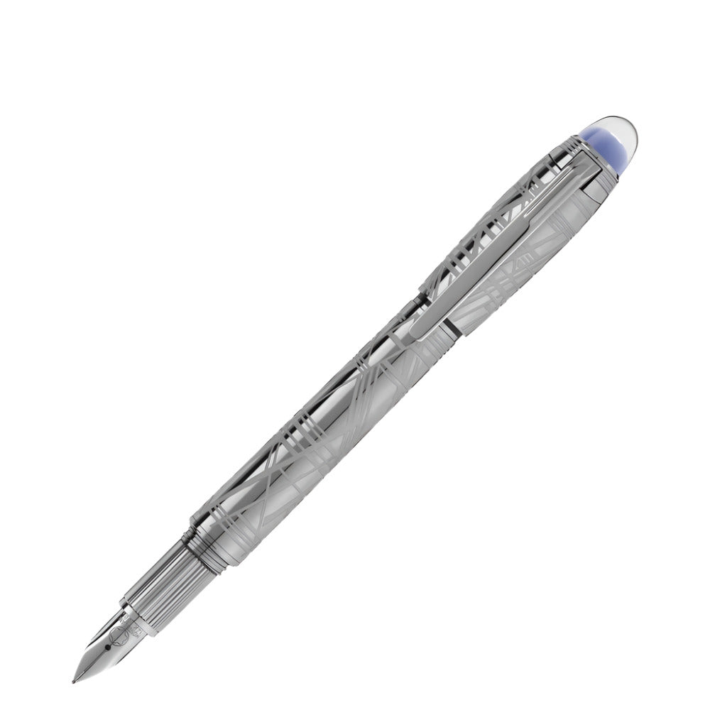 Montblanc StarWalker SpaceBlue Widmanstätten Pattern Fountain Pen (F)