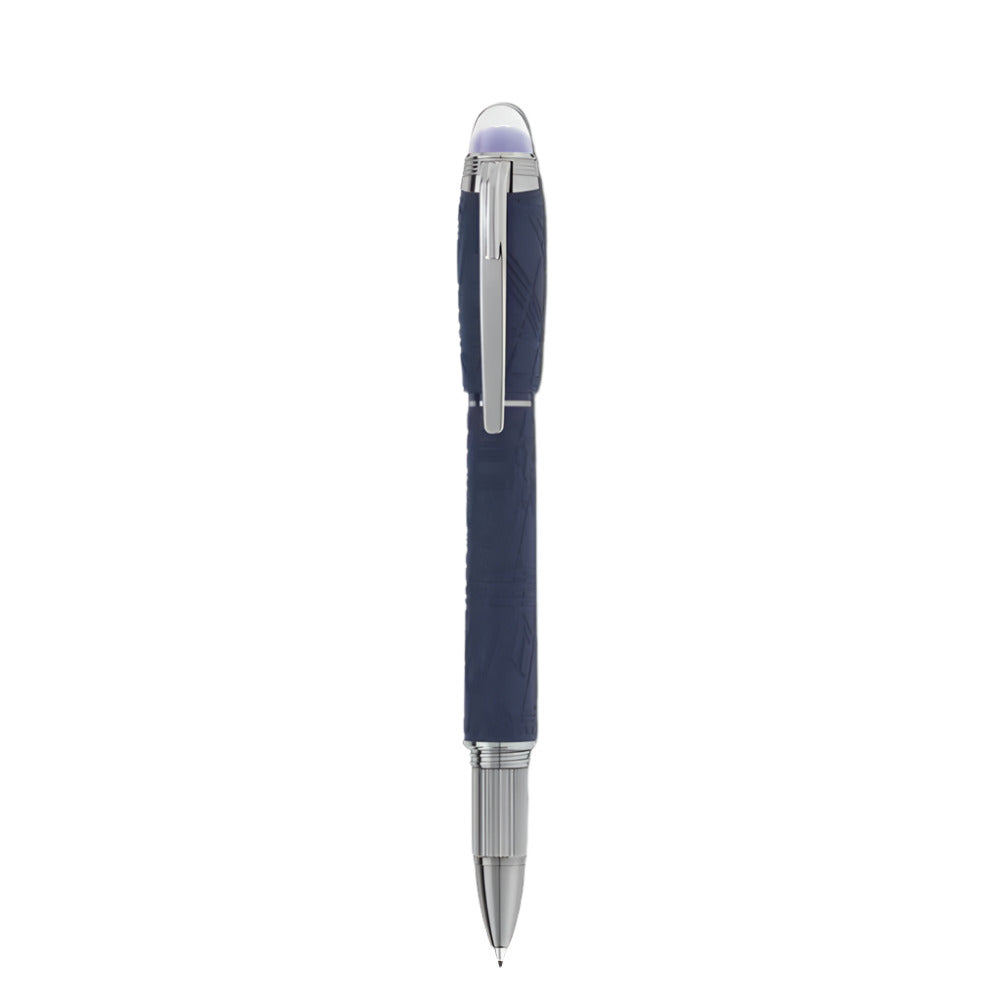 Montblanc Starwalker SpaceBlue Resin Fineliner with Ruthenium-Coated Trim and Widmanstätten-Patterned Cap