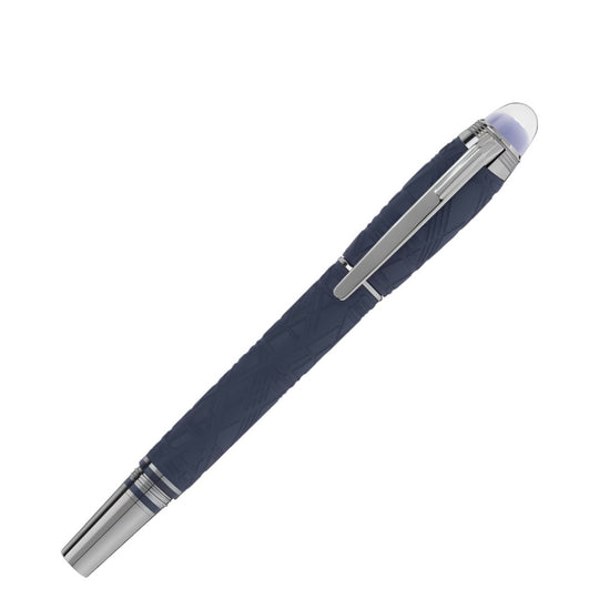 Montblanc Starwalker SpaceBlue Resin Fineliner with Ruthenium-Coated Trim and Widmanstätten-Patterned Cap