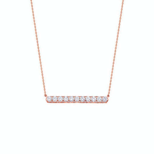 Samra Thalj Rose Gold Diamond Necklace
