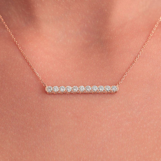 Samra Thalj Rose Gold Diamond Necklace