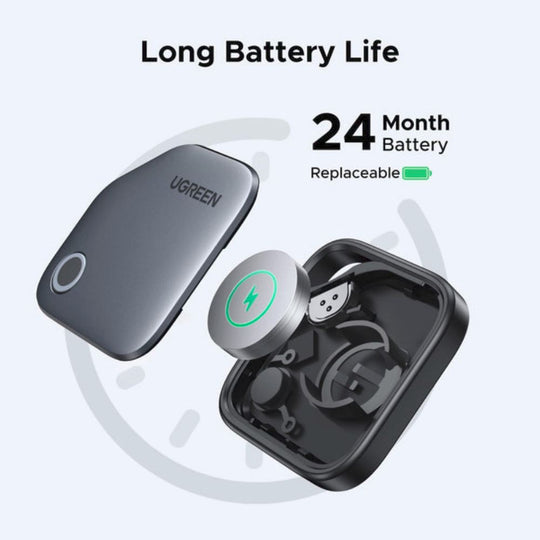 UGREEN Black Bluetooth Smart Tracker for iPhone & iPad (2-Year Battery)
