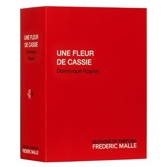 An EDP 100mL perfume bottle pack of Une Fleur de Cassie by Frederic Malle