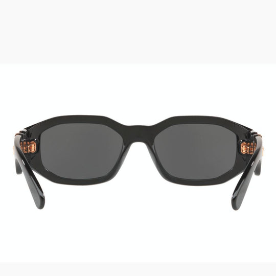 Versace Men's VE4361 Dark Grey Irregular Sunglasses