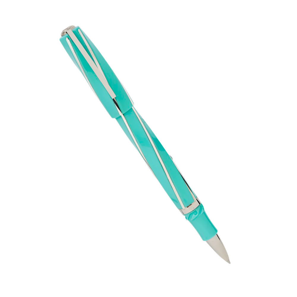 Visconti Divina Elegance Wave Premium Acrylic Turquoise Rollerball