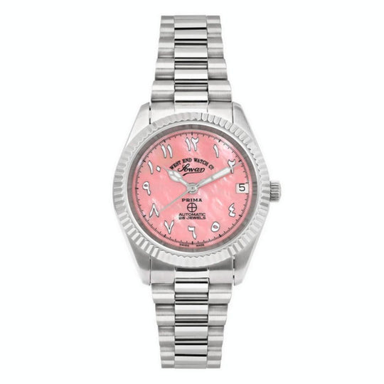 West End Women's Prima Pink Mother of Pearl Arabic Dial Watch