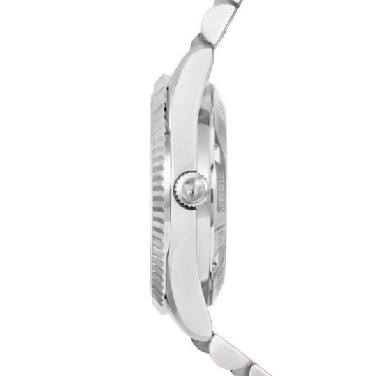 West End Classic Women's Automatic Watch with Silver Case and Turquoise Dial