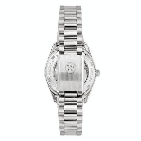 West End Classic Women's Automatic Watch with Silver Case and Turquoise Dial