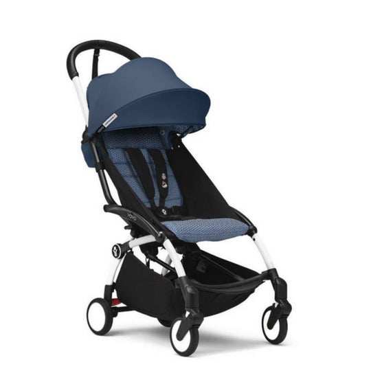 Stokke YOYO³ Ultra-Compact Baby Stroller with Air France Blue canopy