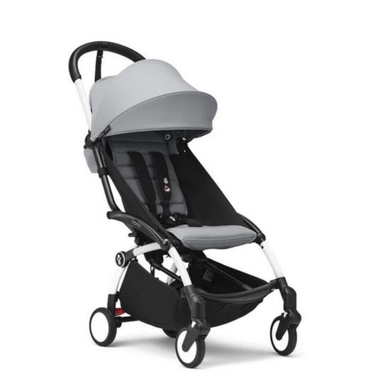 Stokke YOYO³ Ultra-Compact Baby Stroller with Stone Grey canopy