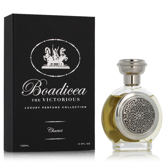 An EDP 100mL bottle of Chariot by Boadicea The Victorious along with its Box