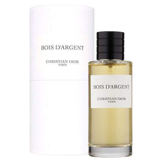 An EDP 125mL bottle of Bois D'Argent by Dior along with the Box