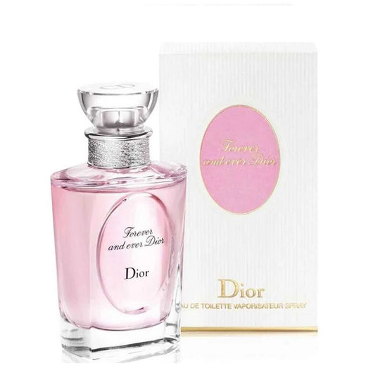 An EDT 100mL bottle of Forever and Ever perfume by Dior along with box