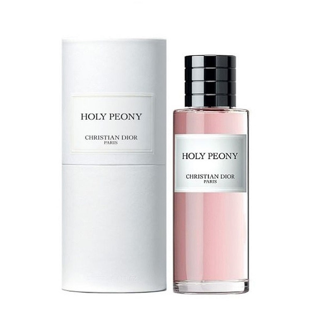 An EDP 250mL bottle of Holy Peony by Dior along with its Box