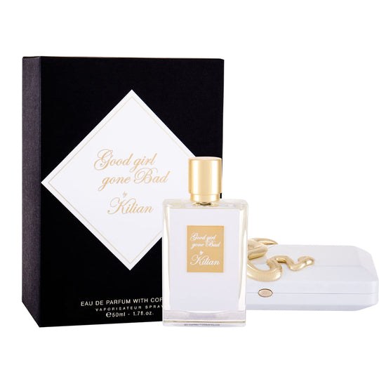 An EDP 50mL bottle of Good Girl Gone Bad fragrance along with its Box and Coffret