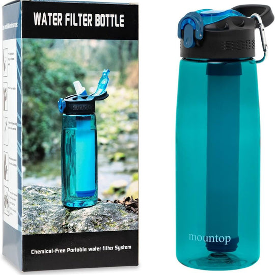 mountop Lightweight & BPA-Free Travel Water Filter Bottle