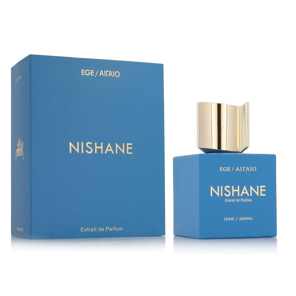 An Extrait de Parfum 100mL bottle of Ege Ailaio along with its Box