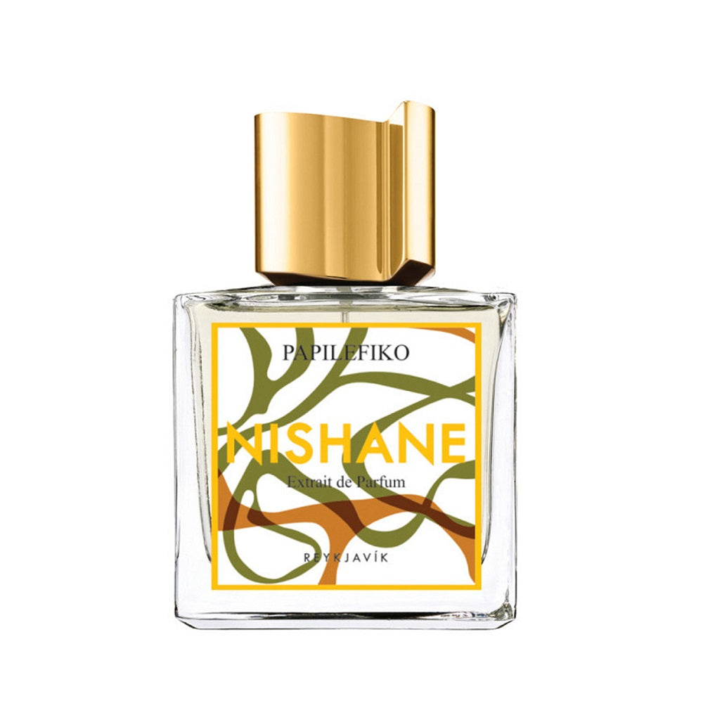 An Extrait de Parfum 100mL bottle of Papilefiko by Nishane