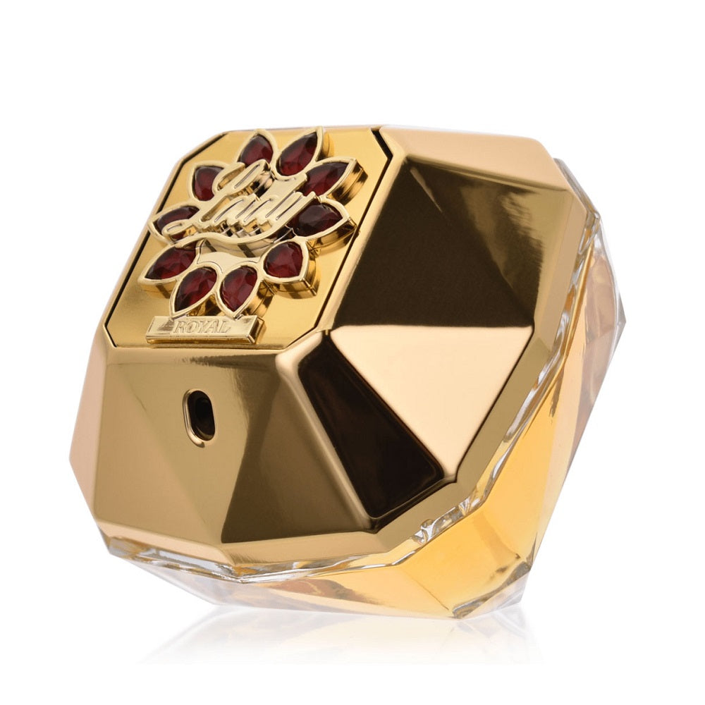 An EDP 80mL bottle of Lady Million Royal perfume by Paco Rabanne