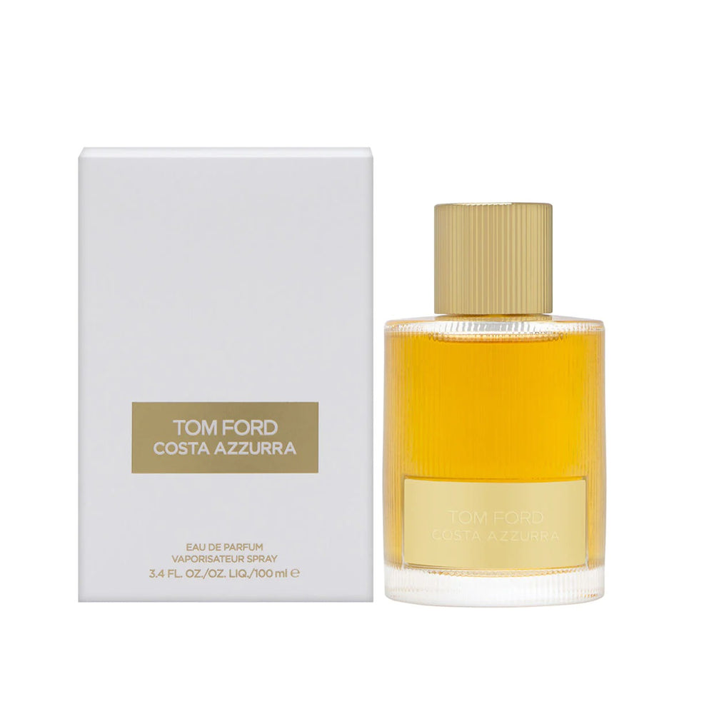 An EDP 100mL bottle of Costa Azzurra perfume by Tomford along with the box