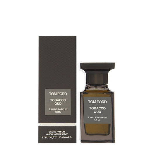 An EDP 50mL bottle of Tobacco Oud fragrance by Tomford along with its Box