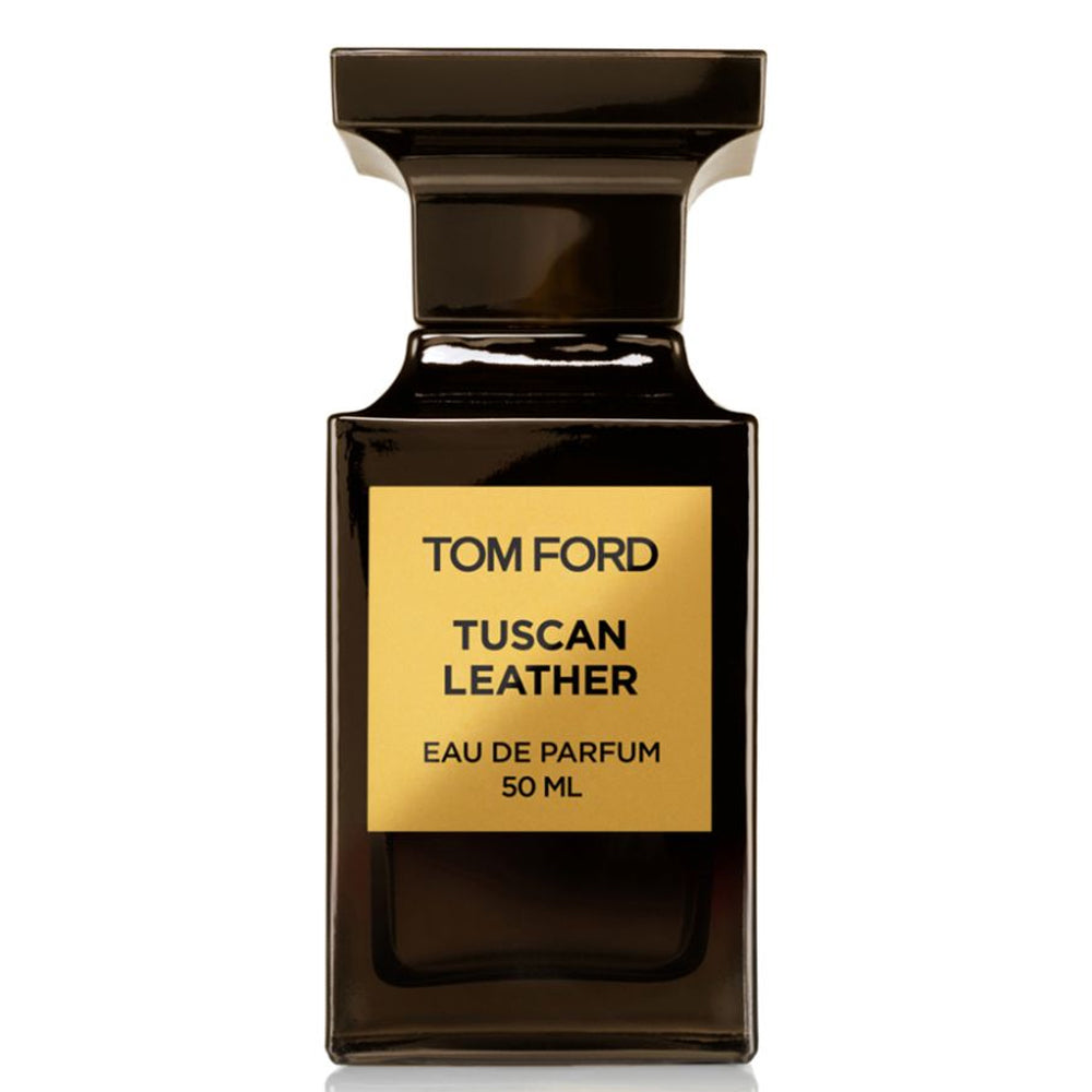 An EDP 50mL bottle of Tuscan Leather by Tomford