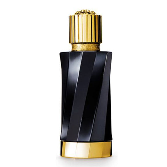 An EDP 100mL bottle of Versace Atelier Safran Royal perfume bottle