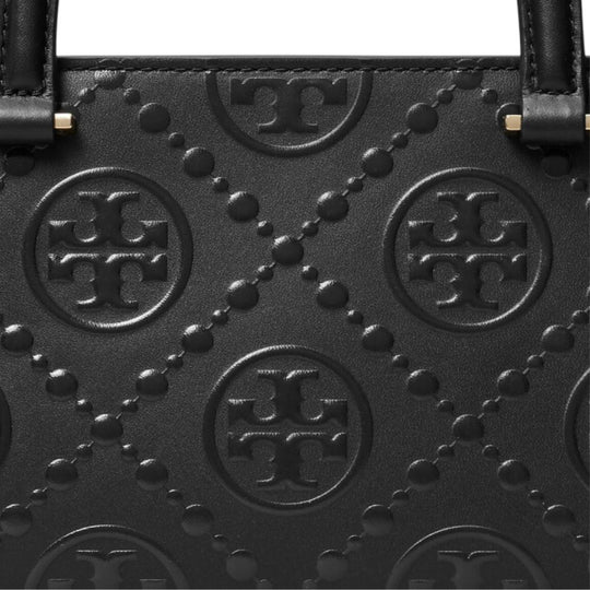 Double T Embossed Detail of T Monogram Small Rectangular Tote