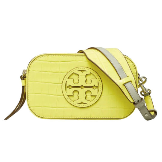 Tory Burch Mini miller Croc-embossed Cross-body Bag