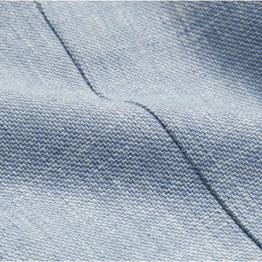 Light Blue Linen Blend Cotton Material