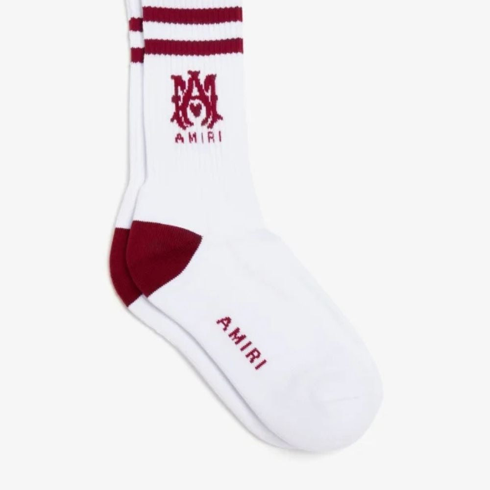 AMIRI Socks with MA logo and red stripes