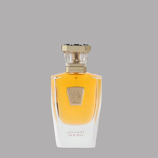 A 50mL botle of Ahojas Parfum by Hind Al Oud