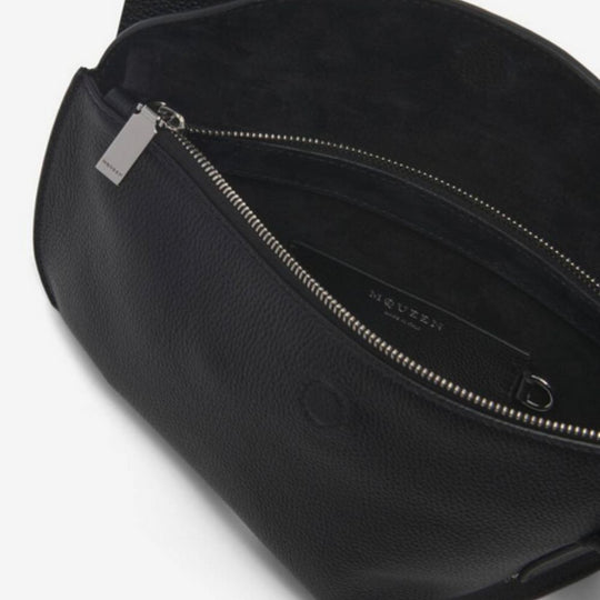Alexander McQueen Large T-Bar Sling Bag in Black Leather