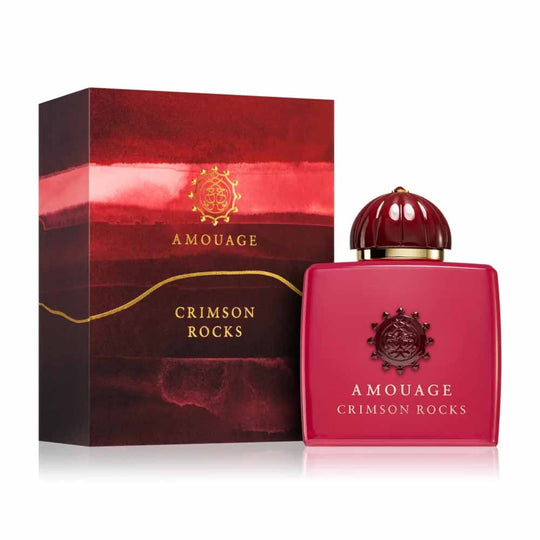 An EDP 100mL bottle of Amouage Crimson Rocks  along with its Box