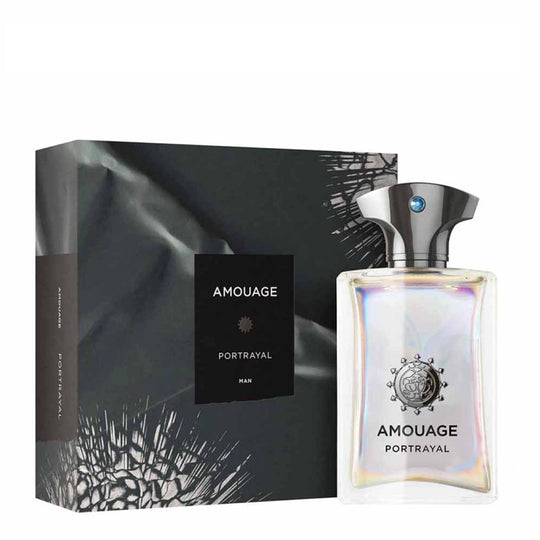 An EDP 100mL bottle of Portrayal For Men (New Packing) along with Box
