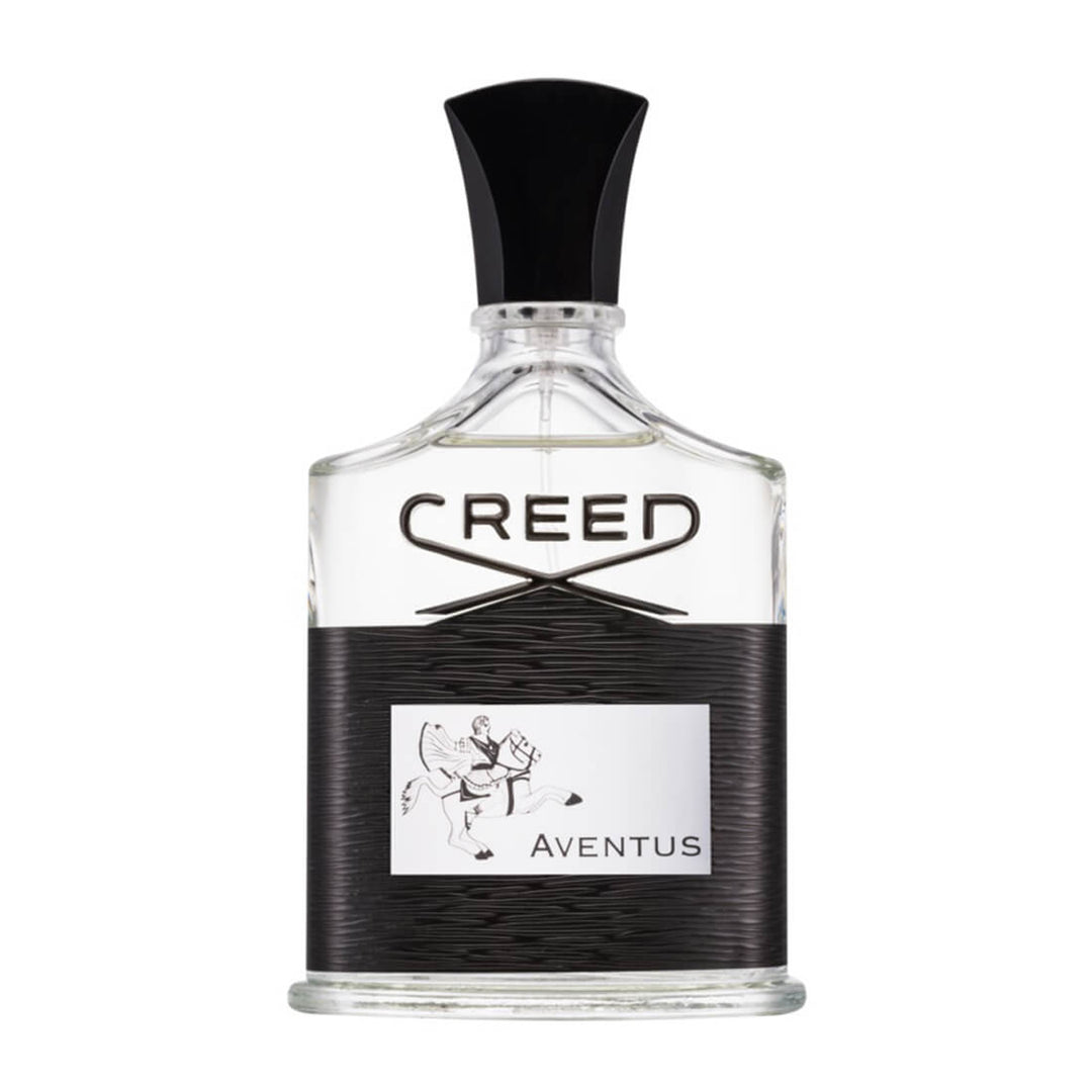 An EDP 100mL bottle of Creed Aventus Men's fragrance