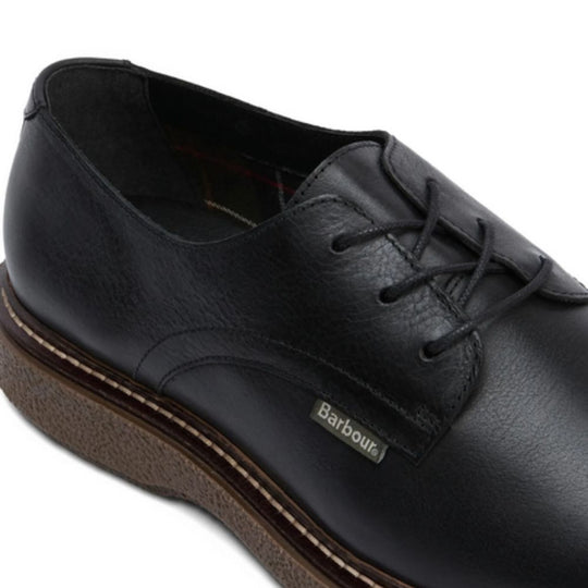 BARBOUR Sophisticated, Polished Derby Shoes With Calf Leather Upper And Ridged Rubber Sole