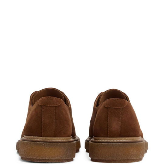 BARBOUR Derby Shoes With Calf Suede Upper And Platform Rubber Sole