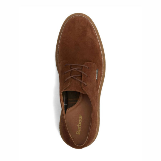 BARBOUR Derby Shoes With Calf Suede Upper And Platform Rubber Sole