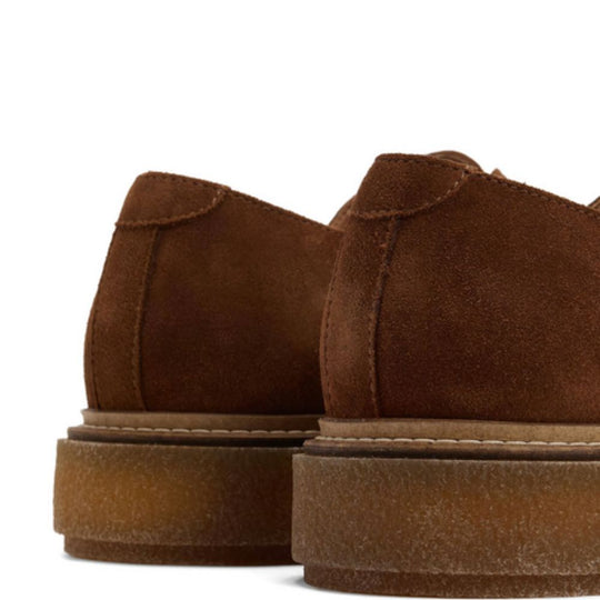 BARBOUR Derby Shoes With Calf Suede Upper And Platform Rubber Sole