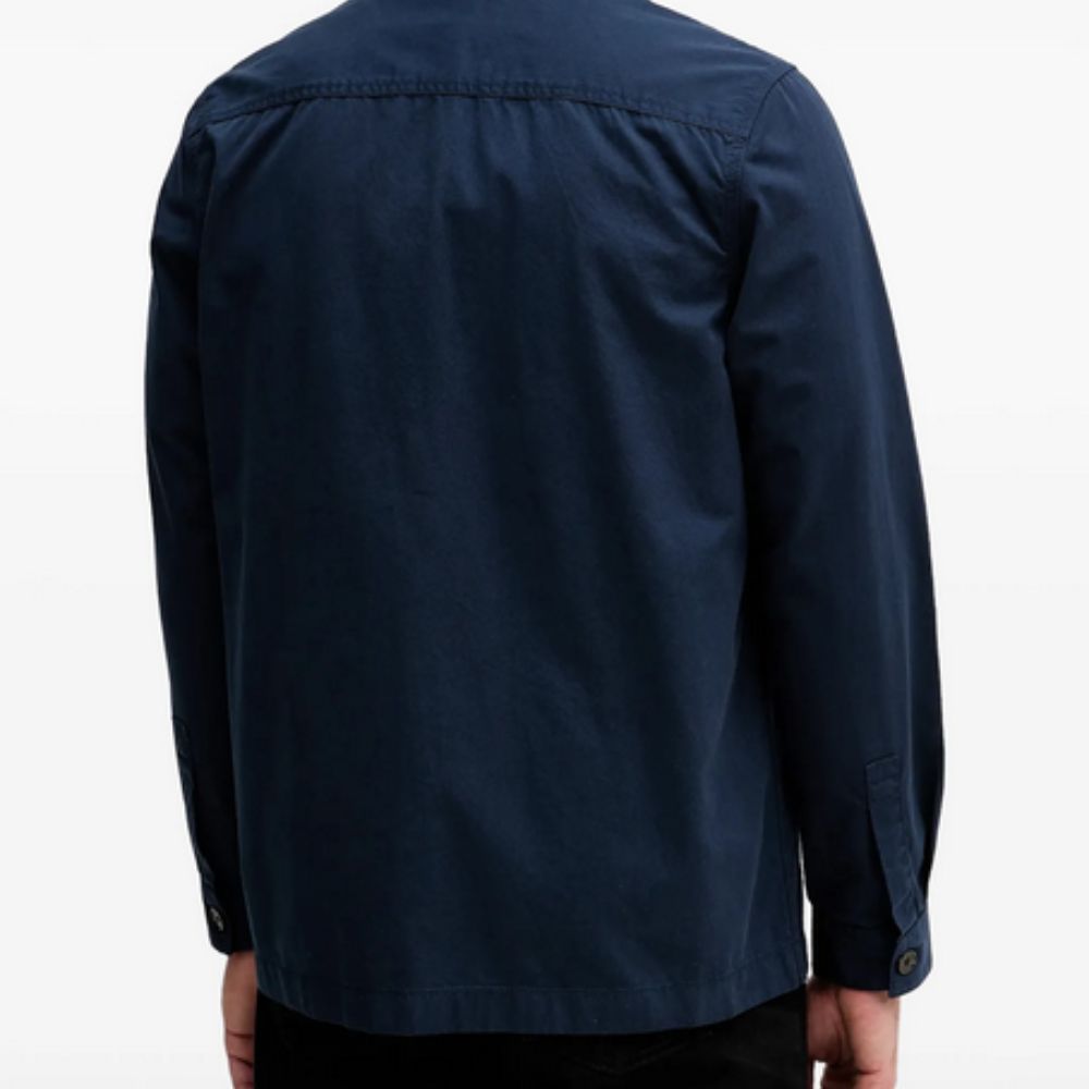Navy blue shirt on a white background