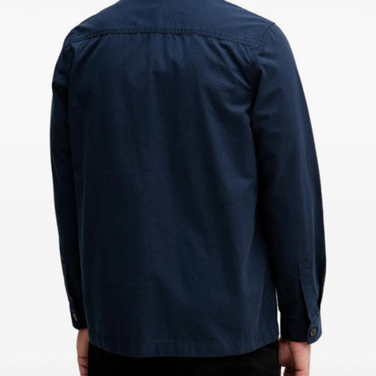 Navy blue shirt on a white background