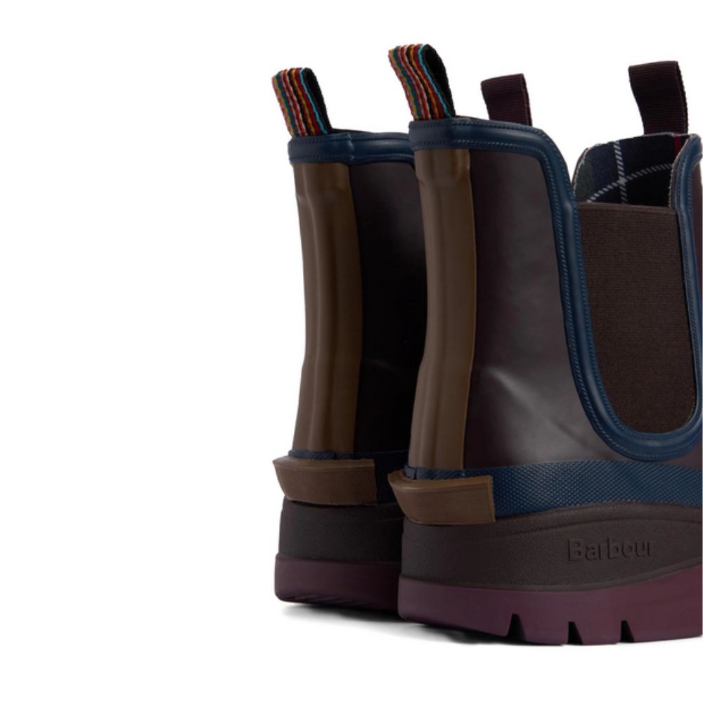 BARBOUR Viola Boots With Heavy Lug Sole And Elasticated Side Panels