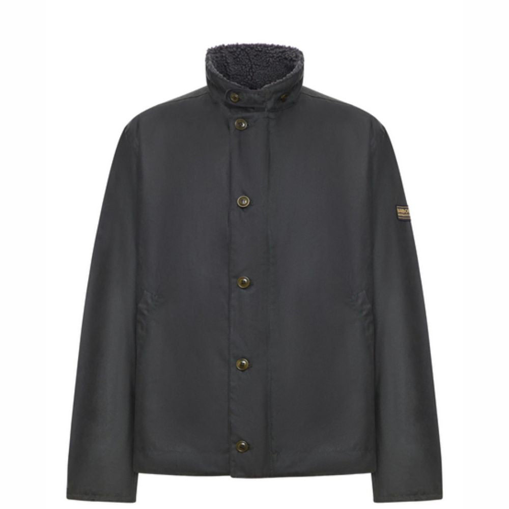 BARBOUR Cozy Fleece-Lined Cotton Jacket with Button Fastening and Front Patch Pockets